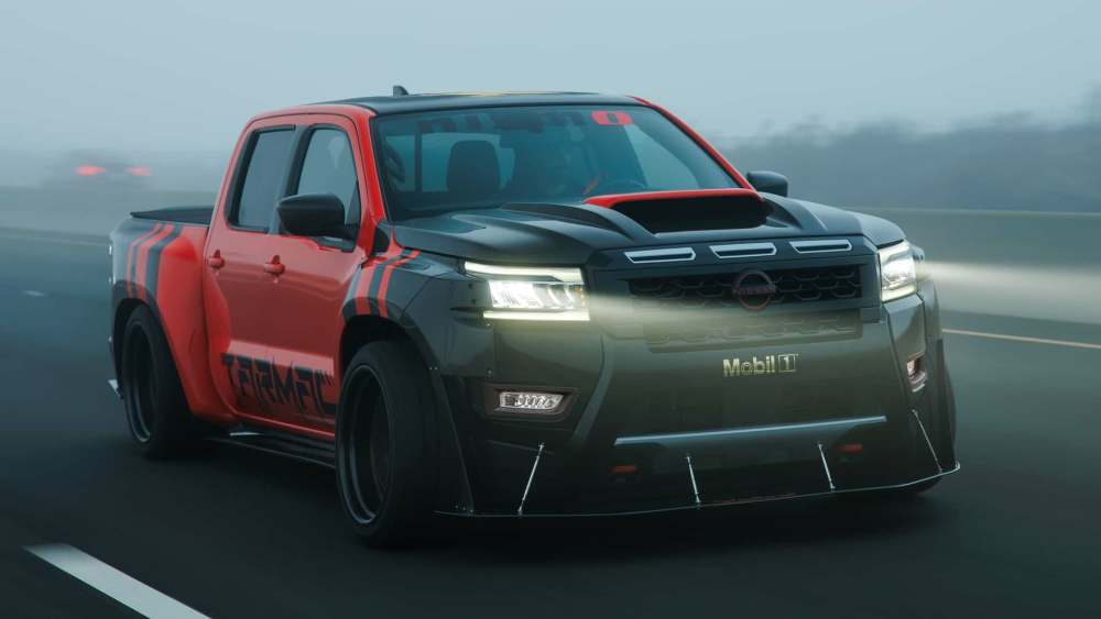 Nissan Frontier Tarmac au SEMA Show, pickup de drift avec 440 chevaux.